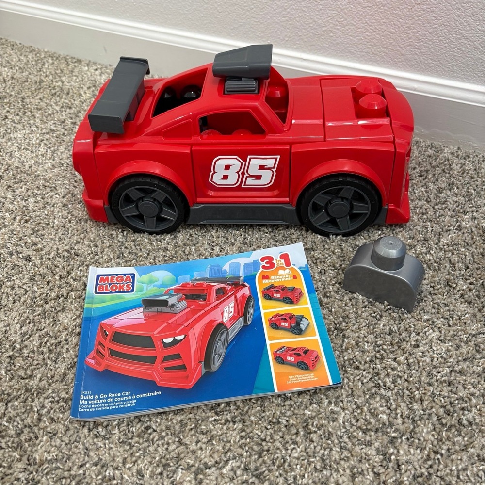 Mega Blocks Lego Transform Car Kids Toddler‎ Build Roll Play